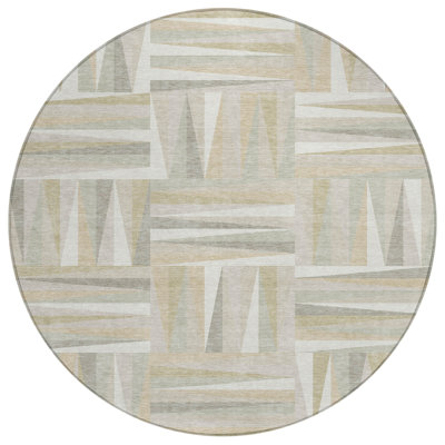 Azura Ivory Washable Indoor-Outdoor Rug - 