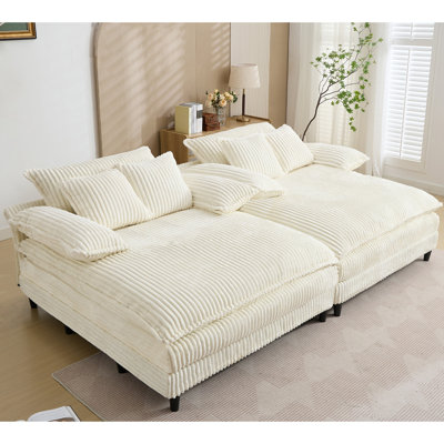 Méridienne surdimensionnée double l 109 po
