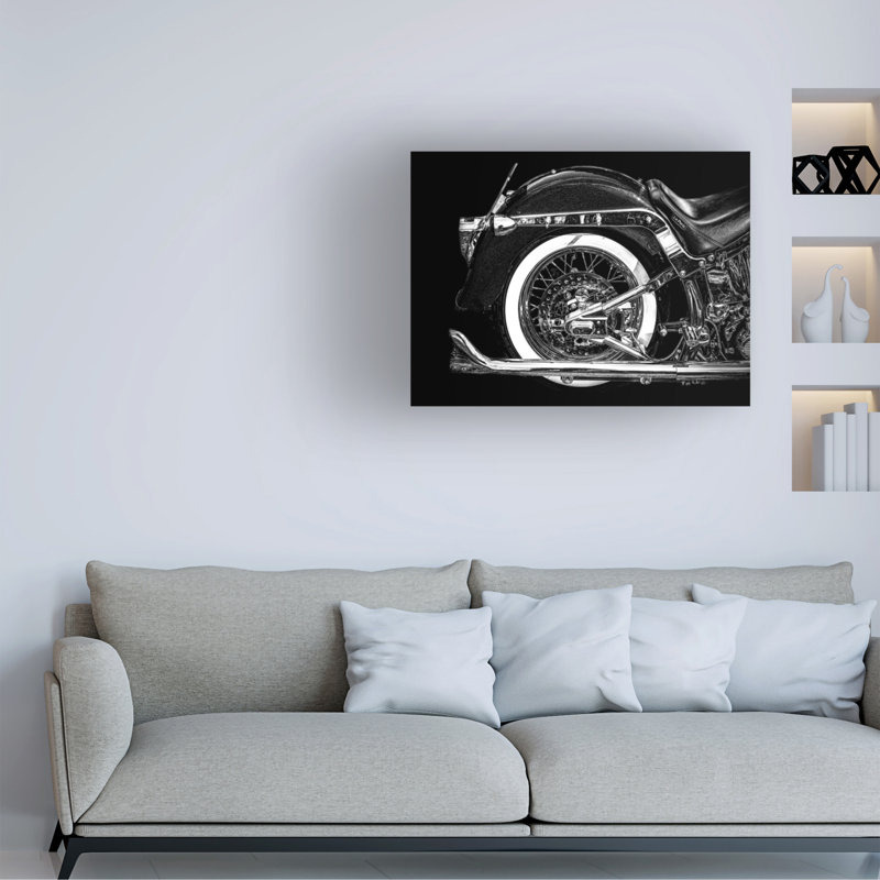 Art sur toile Laruelle Philippe Harley, H 14 po x l 19 po x P 2 po