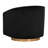 Saiya Velvet Swivel Armchair - Black-1356390392