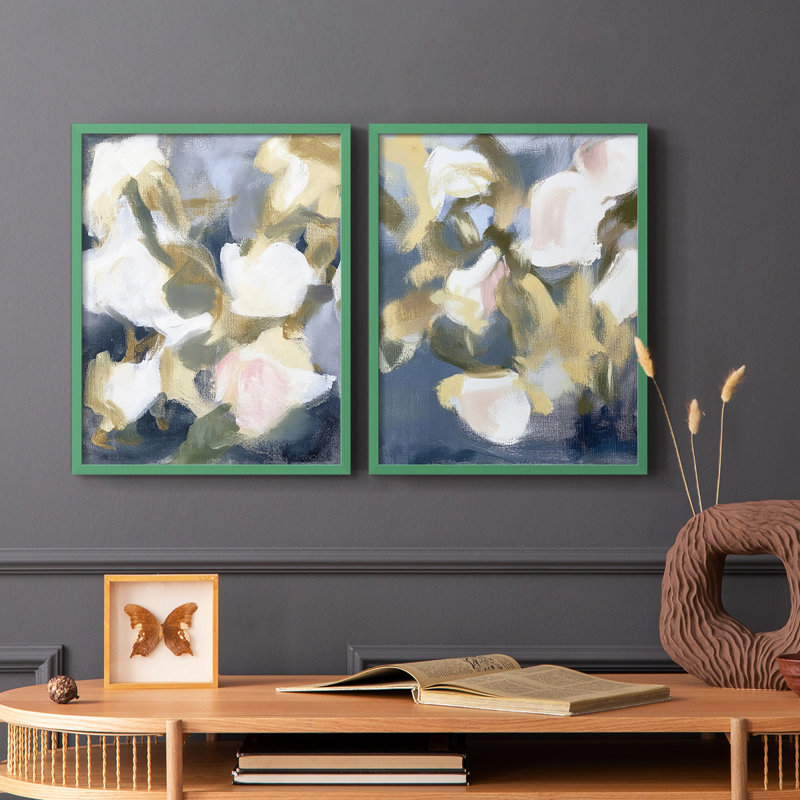 Série FLORAL DCL III - reproduction encadrée de qualité supérieure - prête à être accrochée - aucun clou requis - aucun clou requis
