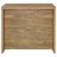 Bar autoportant en bois d'ingénierie avec grille pour bouteilles de vin et rangement pour verres à pied Mango-129987562