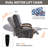 Power Leatheraire Lift Recliner Chair Dual Motor Infinite Position With Solid Wood Armrests, Heat Massage And Heavy Duty Motion Mechanism-1746533082