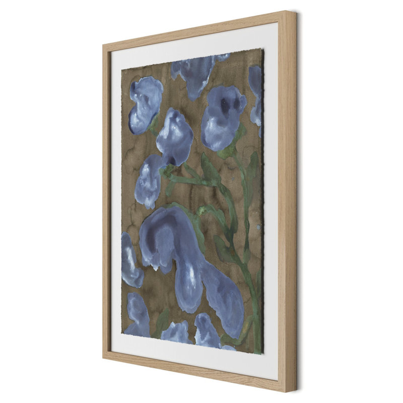 Violet Femmes Painting by Molly Franken, 32" H x 24" W, Light Brown