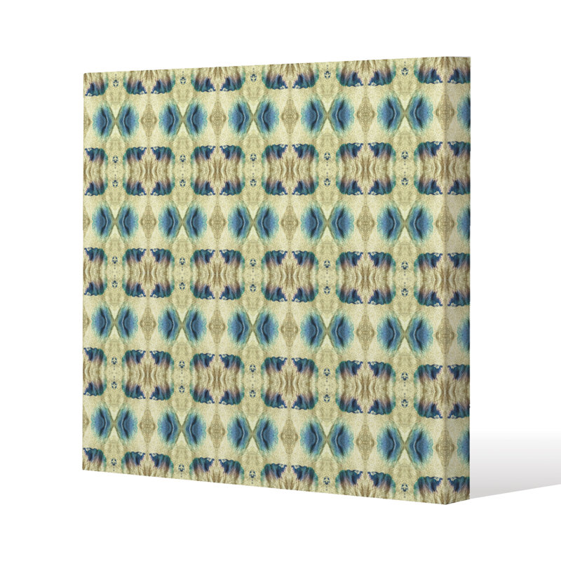 Psychedelic Geometric Pattern Canvas Print by Andrew Lee - Wrapped Canvas Print
