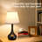 Touch Table Lamps For Bedroom, Farmhouse 3-Way Dimmable Bedside Lamps For Nightstand With Fabric Shade,Lamps For Living Room，Desk Lamps For Home Office(set of 2)-1514773887