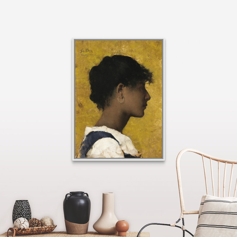 Rosina, 1879 par Charles daux-impression d’art graphique sur toile, Cadre flottant blanc, H 42 po x l 32 po x P 1,75 po