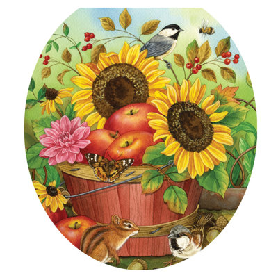 Décalcomanie de siège de toilette Fall Basket