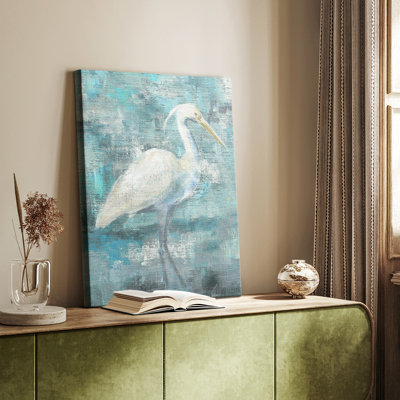 Coastal Egret I -Gallery Wrapped Cavas