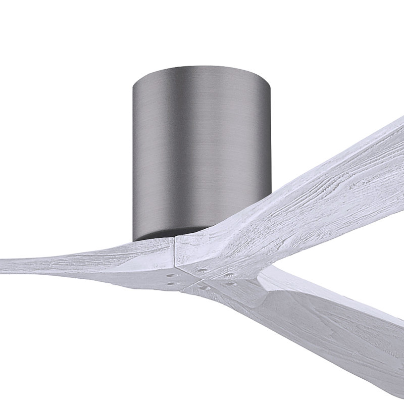 Irene Ceiling Fan, Brushed Pewter, Matte White, 60"