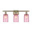 Éclairage pour meuble-lavabo 3 lumières à intensité réglable en laiton antique Wofford-1504670602-1504670601