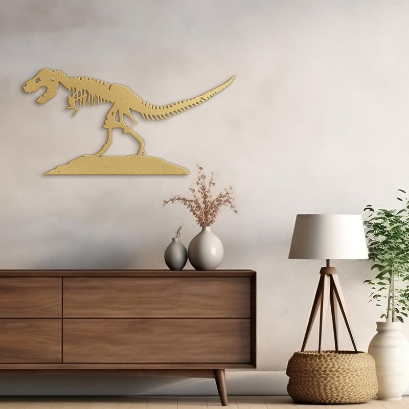 Décoration murale en métal, H 10 po x l 30 po x P 0,05 po, Or