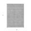 Tapis floral lavable d'intérieur 9 pi x 12 pi gris argenté