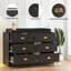 Commode 6 tiroirs, commode à langer avec plateau à langer, commode à langer pour bébé avec prises de courant, matelas à langer et plateau amovible-1272490022