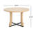 48" Round Dining Table With Fascinating Appeal. Seating For 4. Crafted From Solid Wood And . Scratch-, Waterproof. Simple To Assemble. Suits Kitchens & Rooms. Natural Ash Twinkling. 48"W X 48"D-319094523