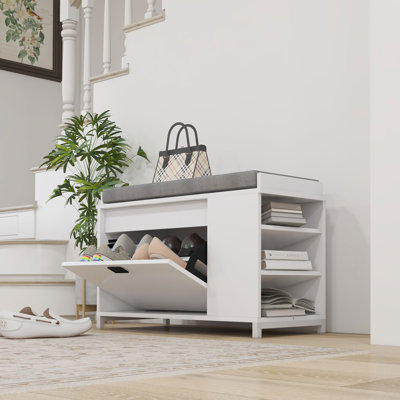 Curzio Polyester Blend Upholstered Storage Bench