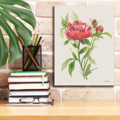 Epic Graffiti 'Peony 1'  by Leslie Trimbach Canvas Wall Art, 26" x 34"