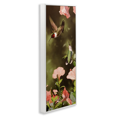 Two Fluttering Hummingbirds  Framed Giclee Art by Mark Kelso bk-010