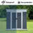 Spacious Outdoor Storage Shed With Apex Roof For Versatile Storage Needs-112357580-112357585