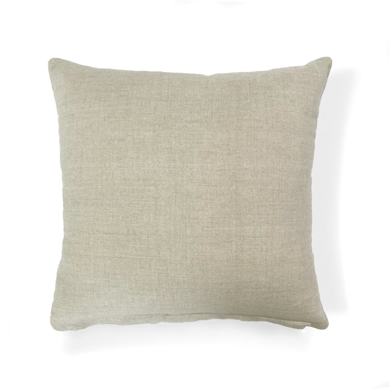 Appliqued Wool Throw Pillow