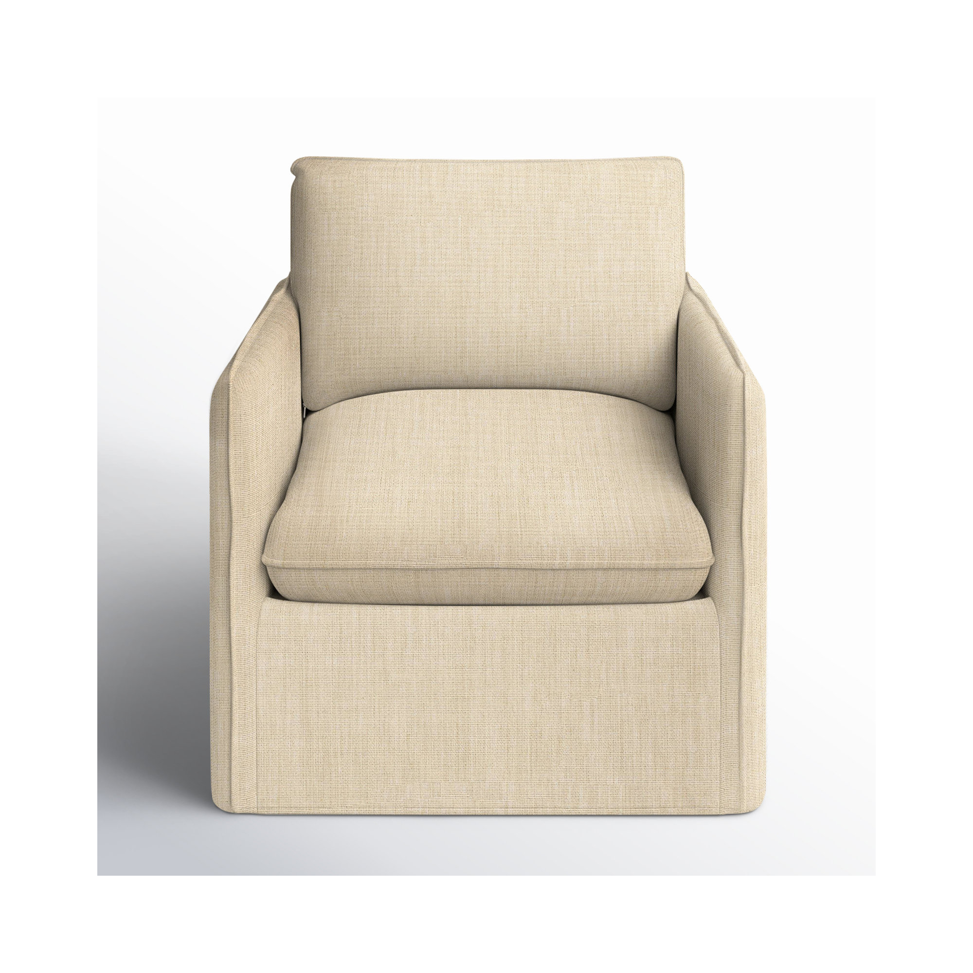 Bellatrix Slipcovered Armchair, Canvas Flax Sunbrella® Canvas