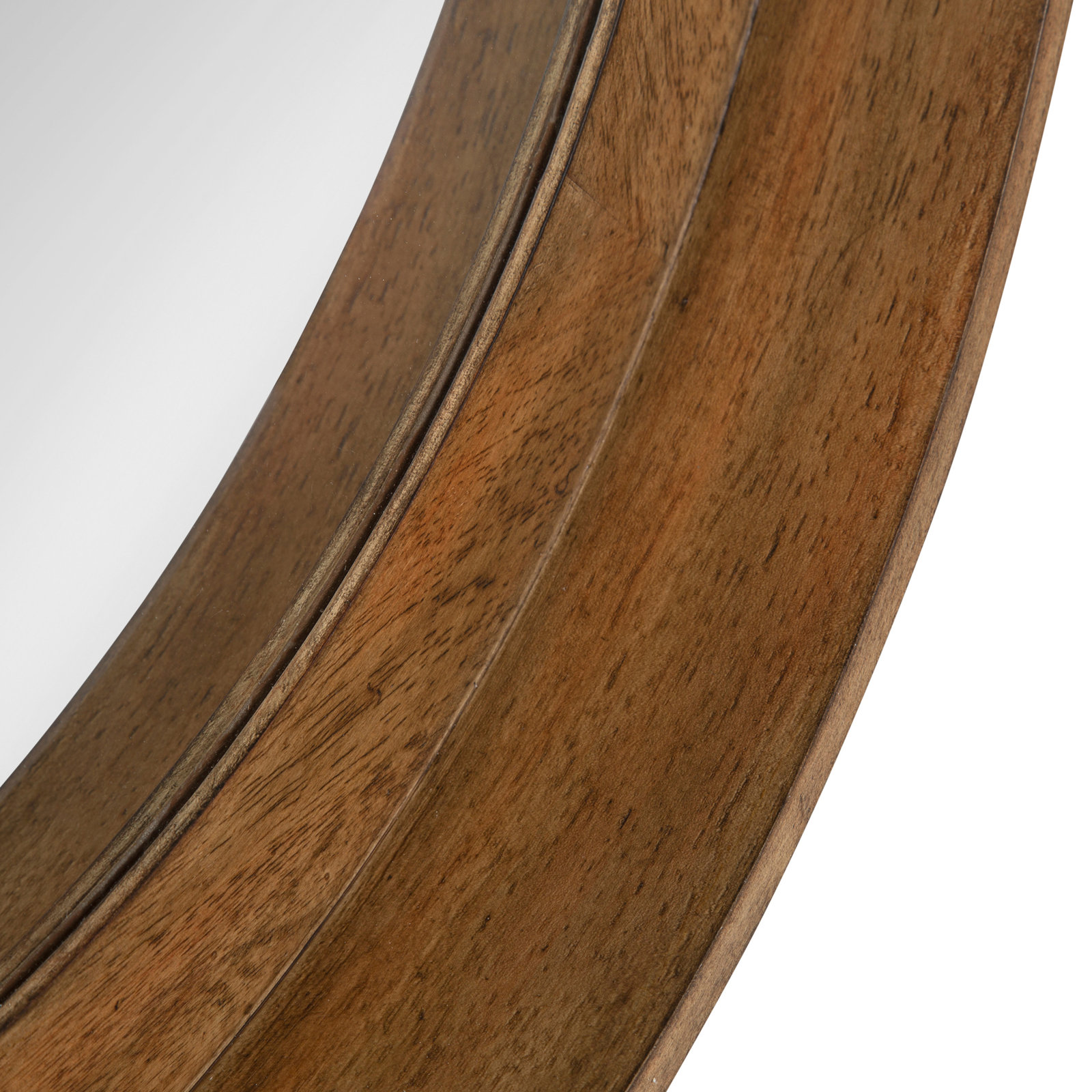 Round Mirror with Shelves