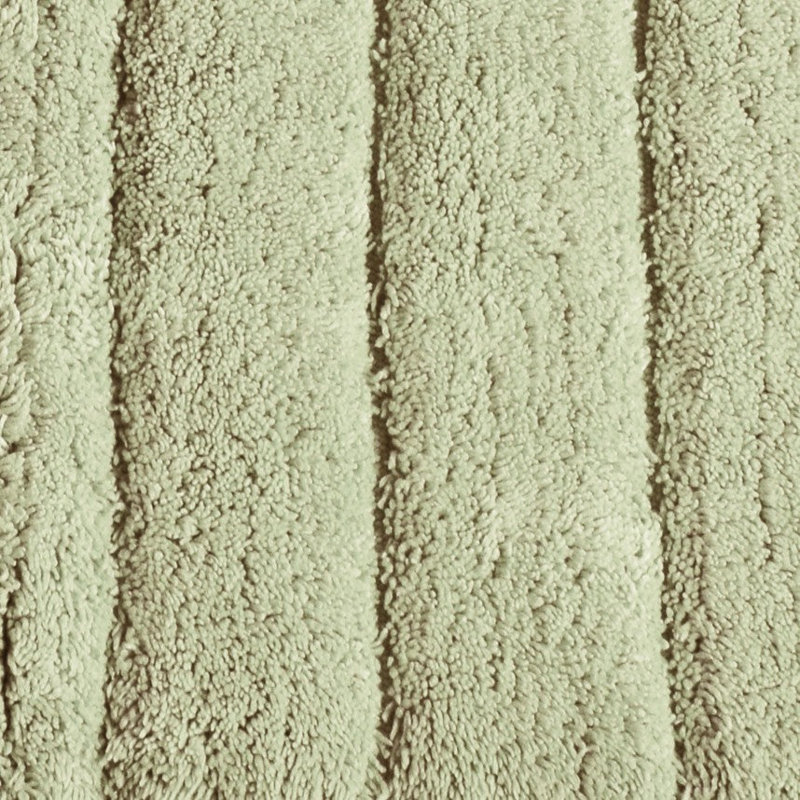 Linear Ribbed Two Piece Bath Mat Set, Sage