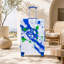 Valise à roulettes 28 pouces pour PC, valise de transport, avec motif imprimé et serrure à combinaison (bleu)-132056128-132400546