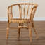 Fauteuil demi-tonneau en rotin l 23,25 po Briannalee