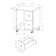 23'' H x 18'' W Printer Stand with Wheels