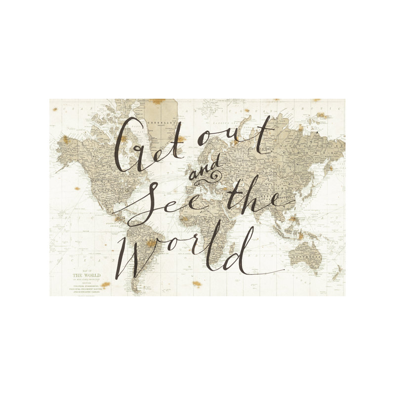 Get Out And See The World by Sara Zieve Miller - Wrapped Canvas Print, 66.04 cm H x 45.72 cm W x 1.91 cm D