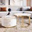 Table basse gigogne 2 tiroirs Sleek Sophistication