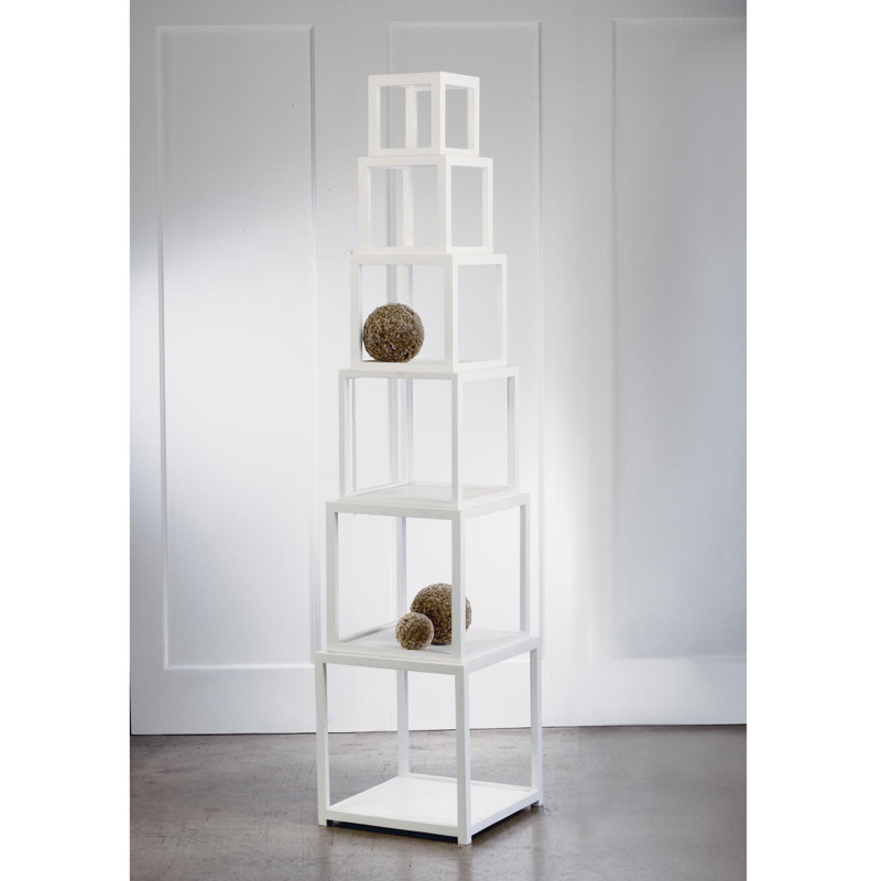 Abigayle 6 Tier Bookshelf, White