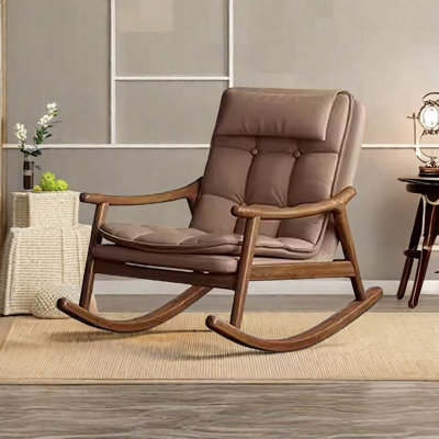 Nordic Rocking Chair Lounger Lounger Chair Solid Wood Rocking Chair