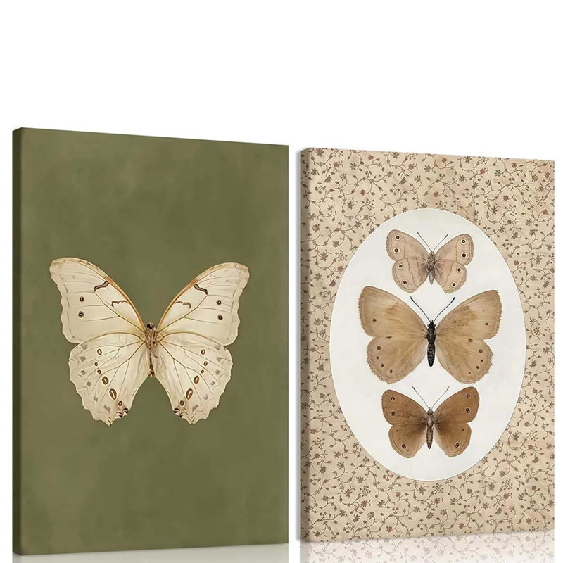 2 Piece Wrapped Canvas Print, 60 cm H x 80 cm W