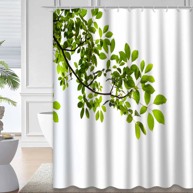 Rideau de douche Green Leaf, L 84 po x l 72 po
