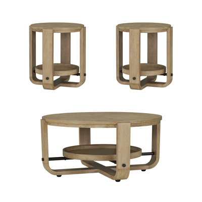 Ensemble de tables d'appoint 3 pièces Pula