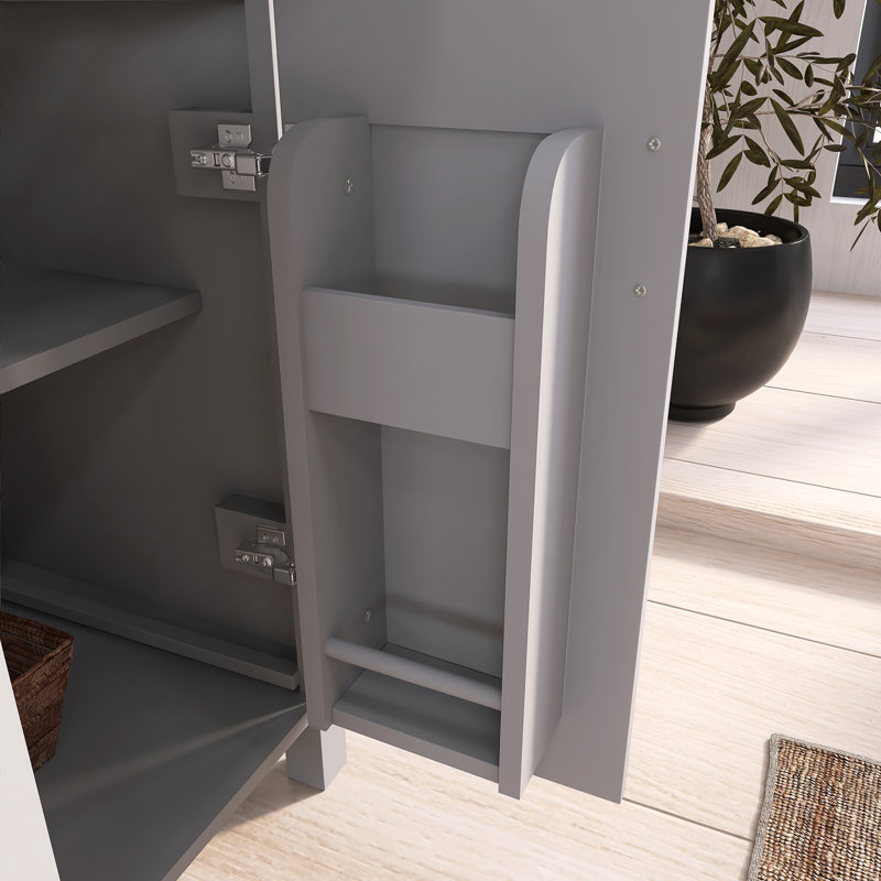 Meuble-lavabo simple 24,2 po avec comptoir en céramique