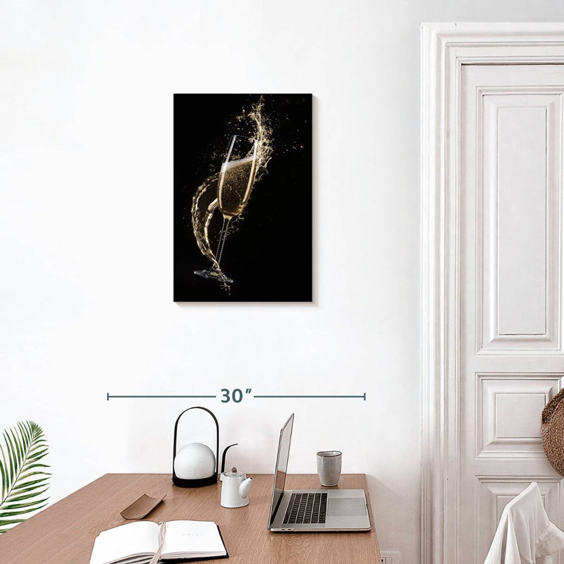 Yarlin Splashing Champagne, 24" H x 16" W