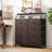 Ojaswi 8 Drawer, Double Dresser with Wooden, Chest of Drawer in 37.6''-99928116