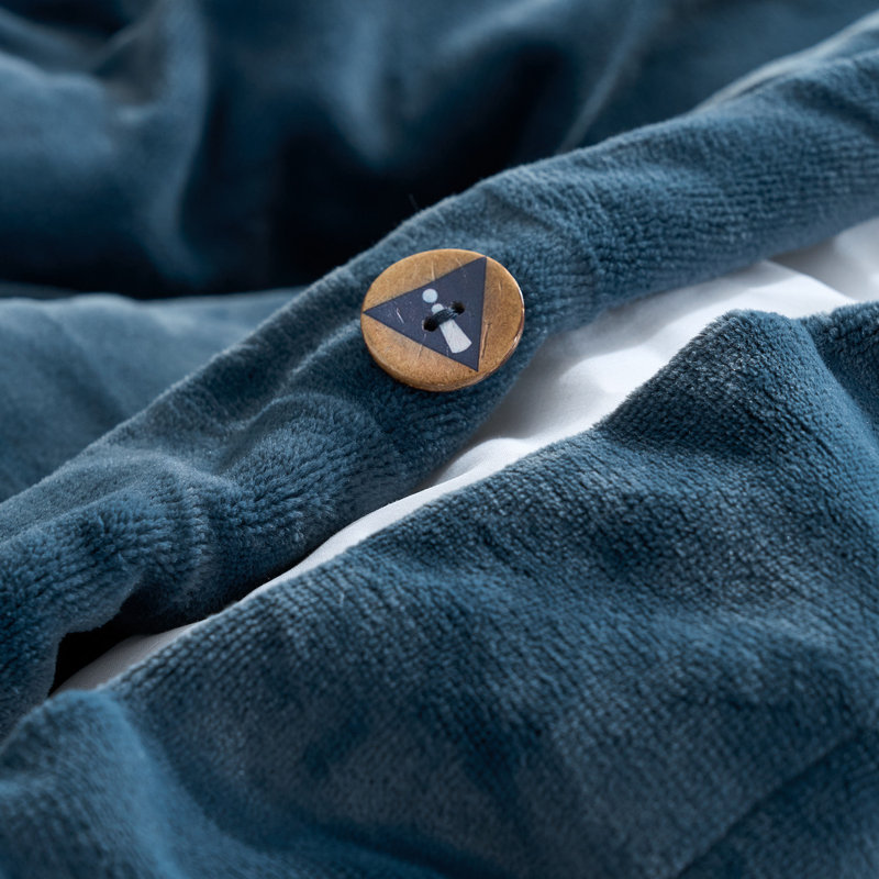 Near Suffocation Xtra - Coma Inducer® Oversized King Comforter Set - Pond, Dark Blue, King Duvet Cover/Insert + 2 King Shams