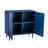 Christopher Knight Home Mirod Set Of 2 Modern Minimalist Side Cabinets With Adjustable Shelves, Stylish Geometric Doors, Ideal As TV Stands For Living Rooms, Offering Black/Navy Blue + MDF Options-216746198