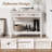 Console Table With Rattan Drawers, Wooden Sofa Tables, Narrow Long Boho Entryway Table, Side Couch Entry Table For Living Room
