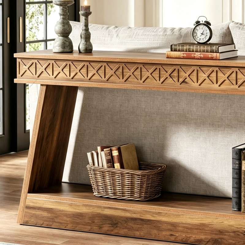 Console American Rustic, H 32,3 po x l 63 po x P 12,6 po