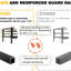 Lit simple au-dessus de métal blanc, structure, barrières de sécurité renforcées, marches confortables, barrières de sécurité à assemblage rapide pour une protection, installation interchangeable et simple