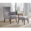 Fauteuil à oreilles rembourré Piersten-1460569043