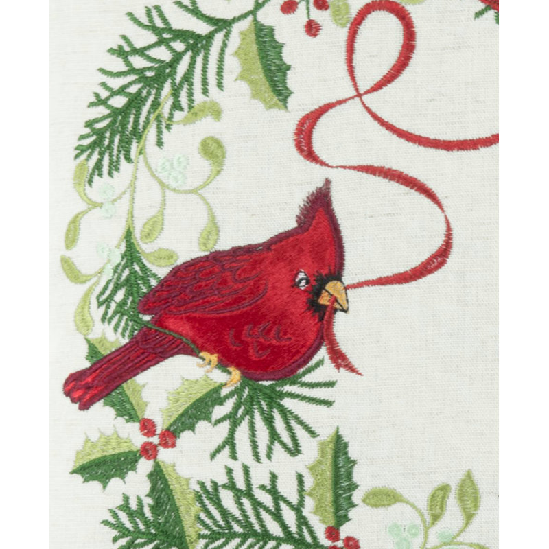 Lenox Winter Greetings Wreath Pillow