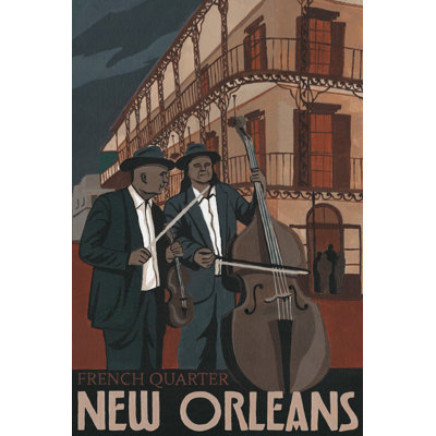 «Two Bassist» par - peinture sur toile tendue
