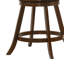 Tabouret pivotant Caesare en brun et noir-41772983