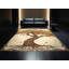 Tapis beige moelleux moelleux à motif rustique de style rustique Oak Tree Country - reliure beige-1897865930
